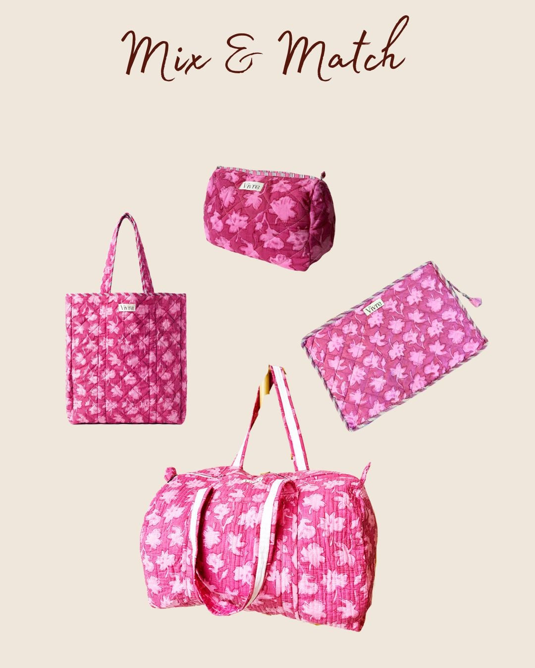 Mix & Match Travel Set 3 – Duffelbag + Toilettas