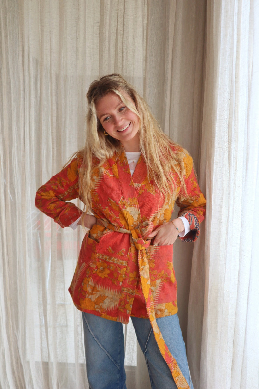 Kantha kimono NO.16
