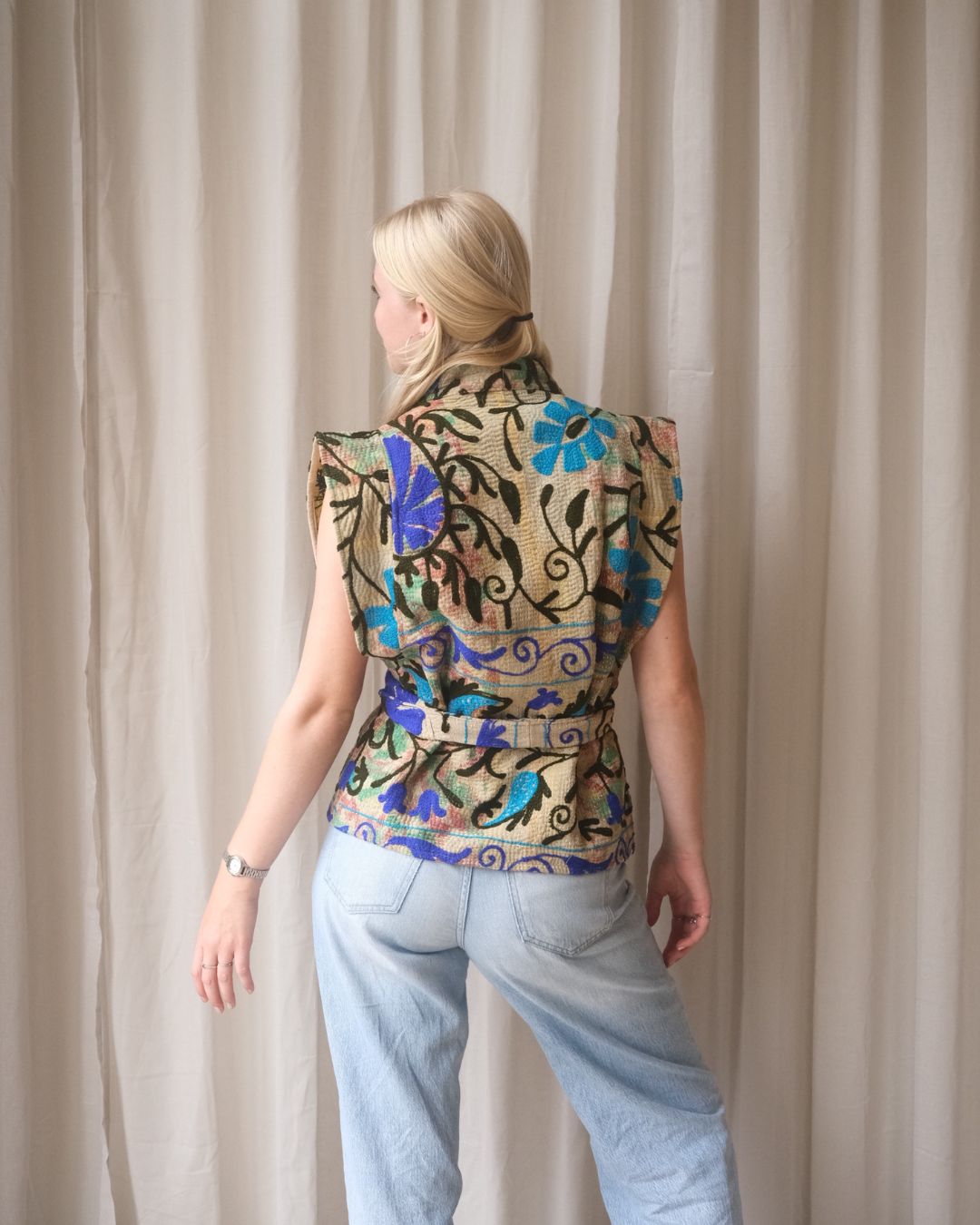 Suzani gilet kimono NO.15