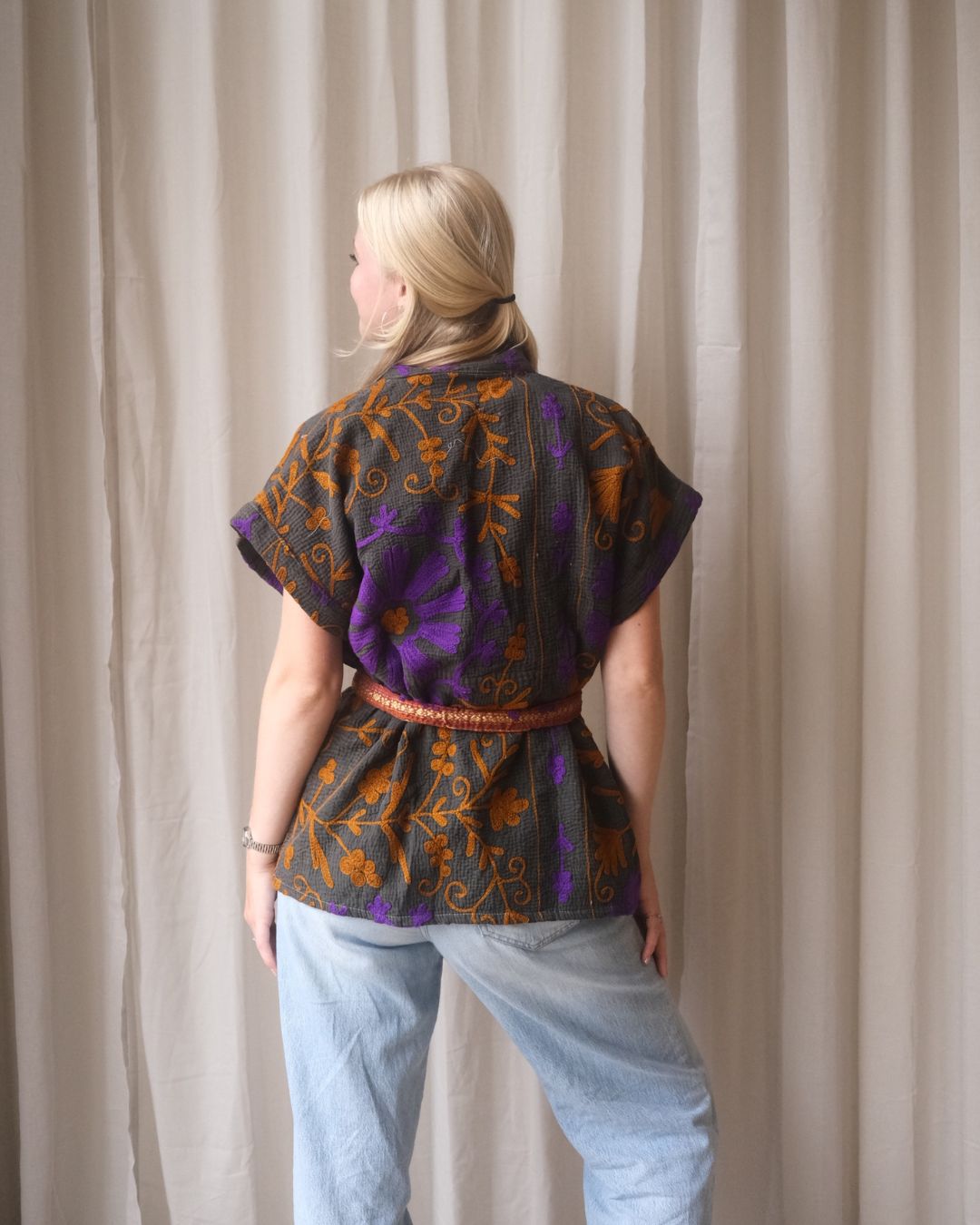 Suzani gilet kimono NO.13