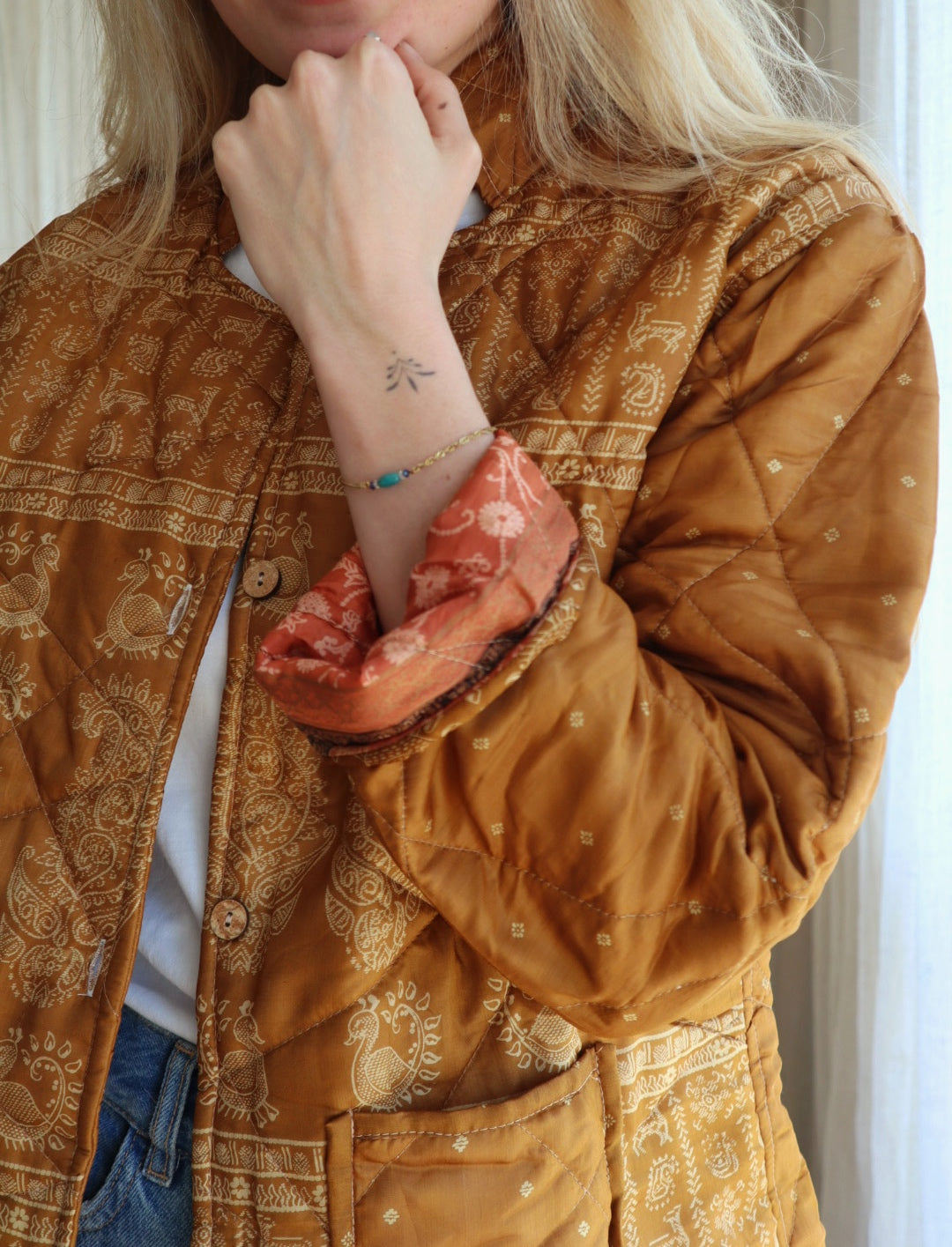 Silk Sari jas NO.1