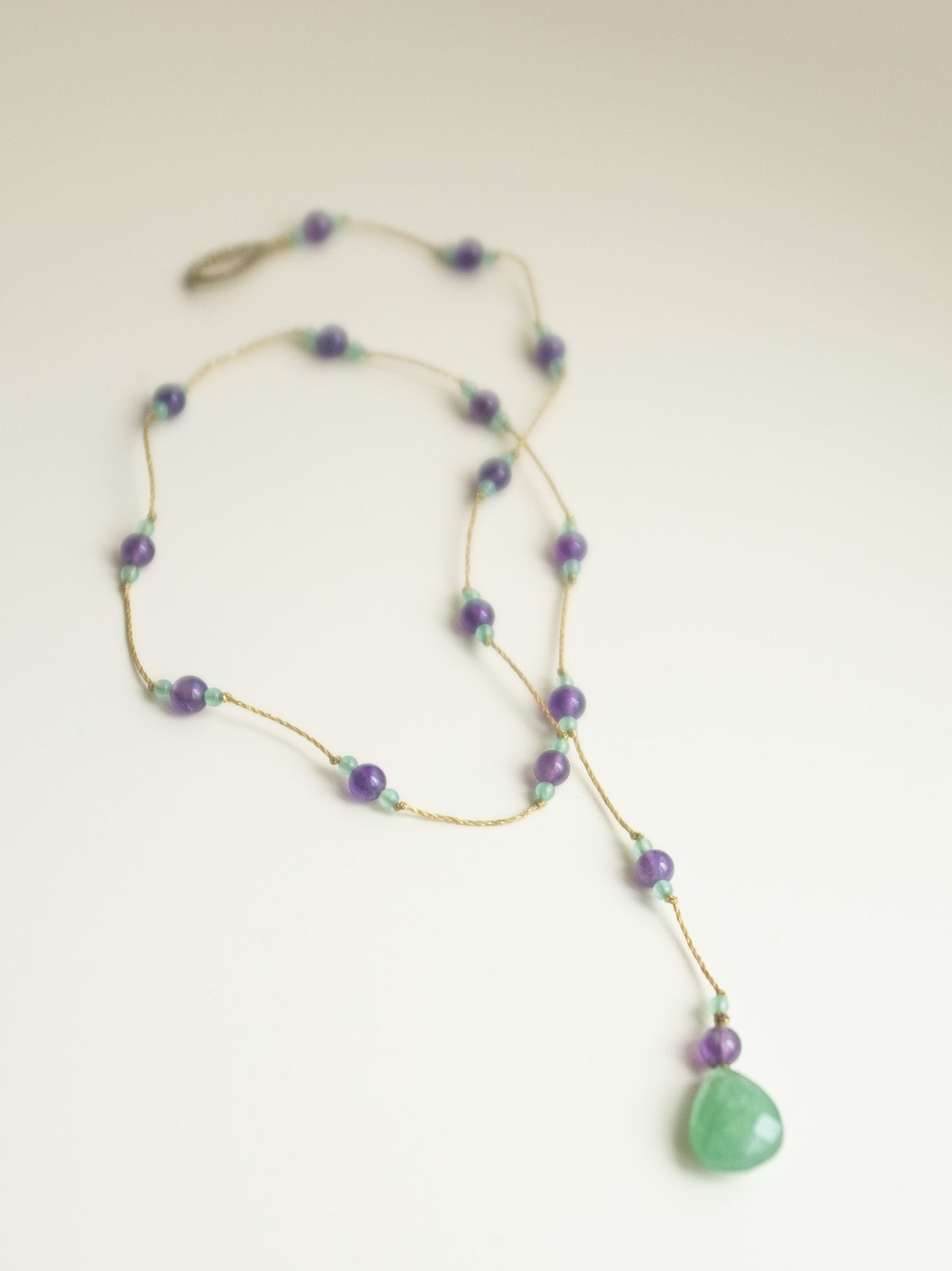 Reversible ketting | Aventurijn, Amethist