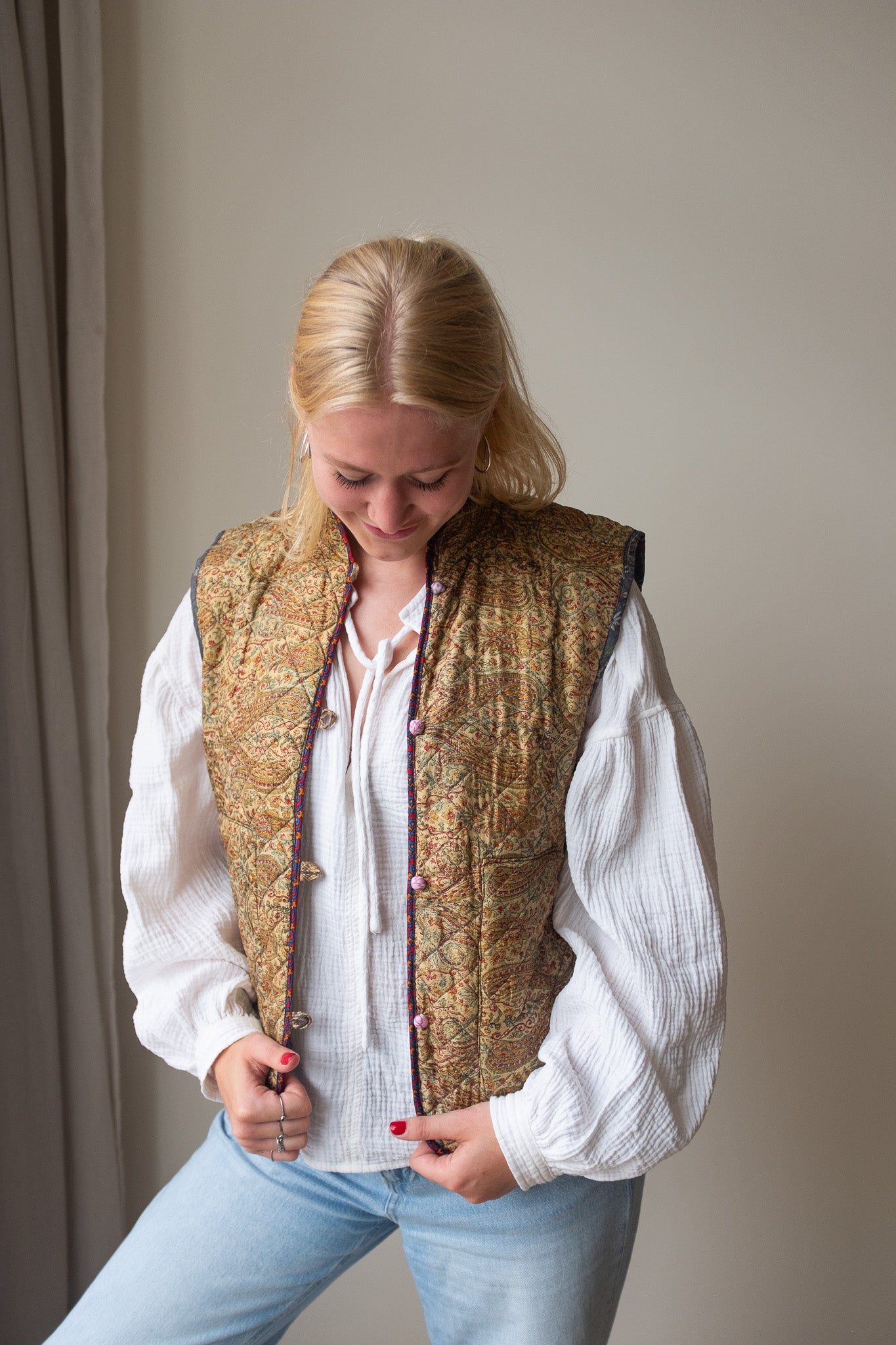 Silk gilet NO.11