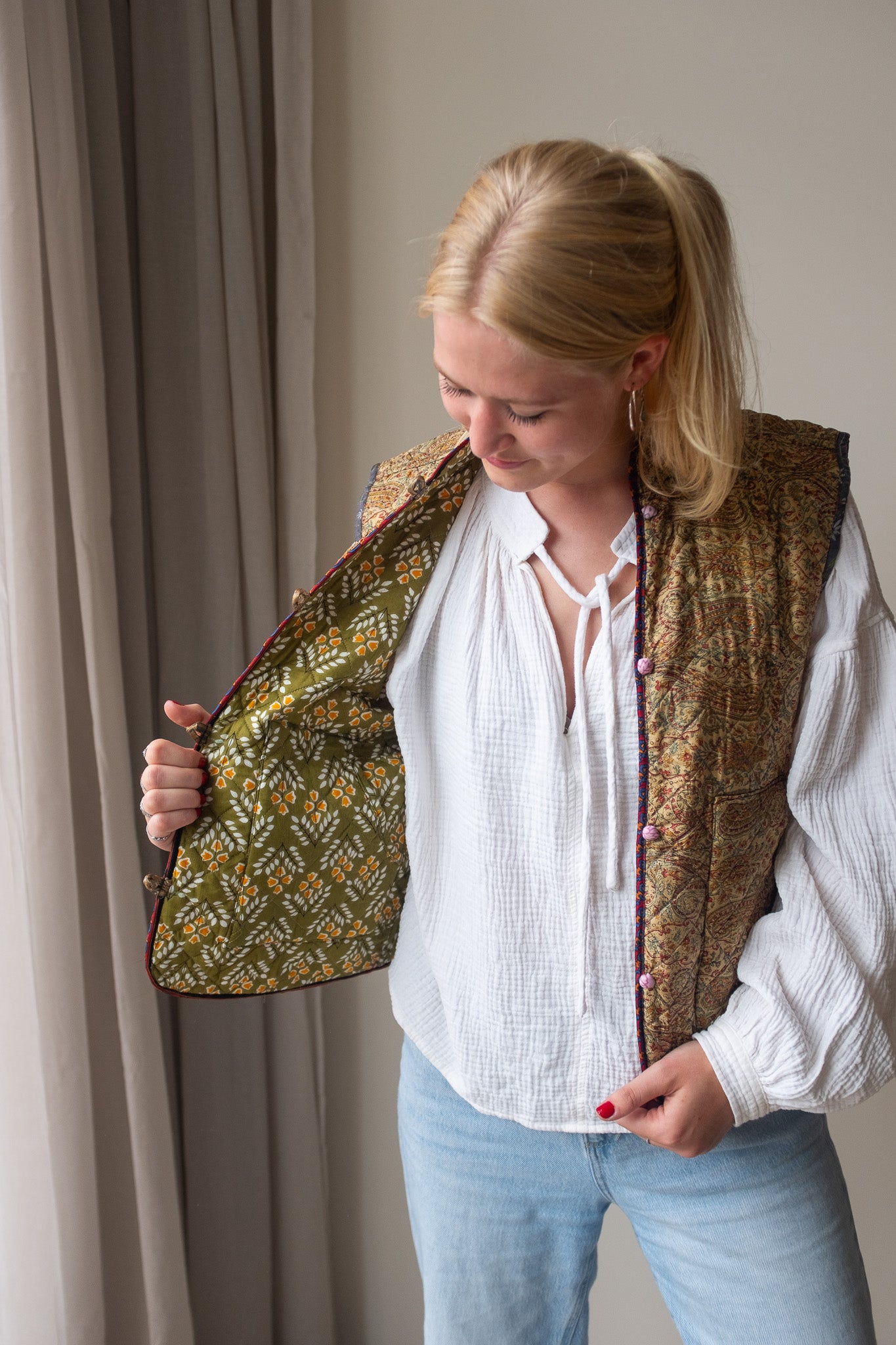 Silk gilet NO.11