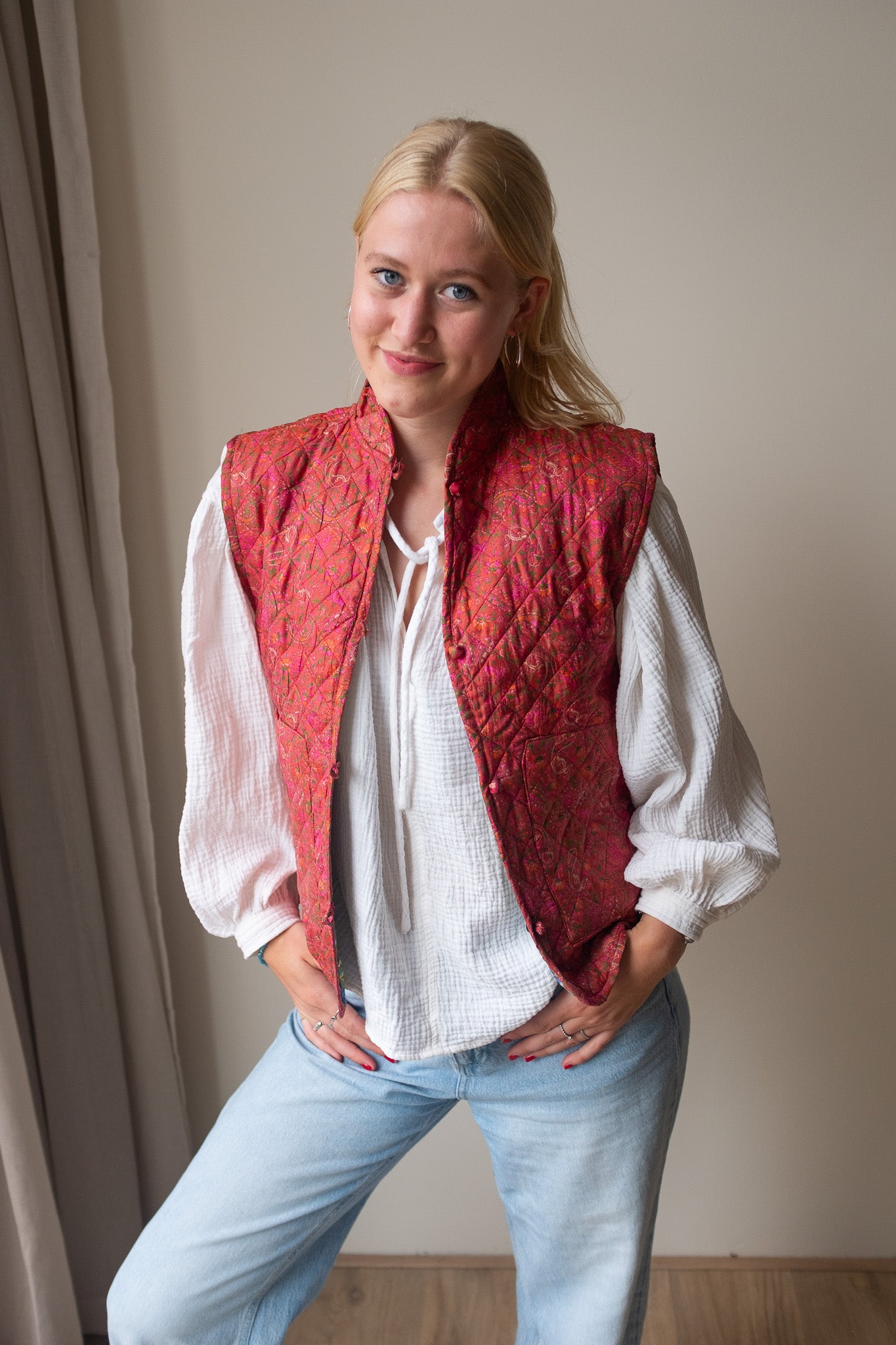 Silk gilet NO.13