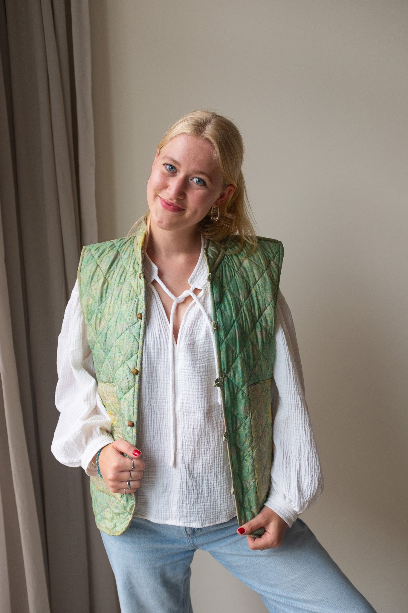 Silk gilet NO.14