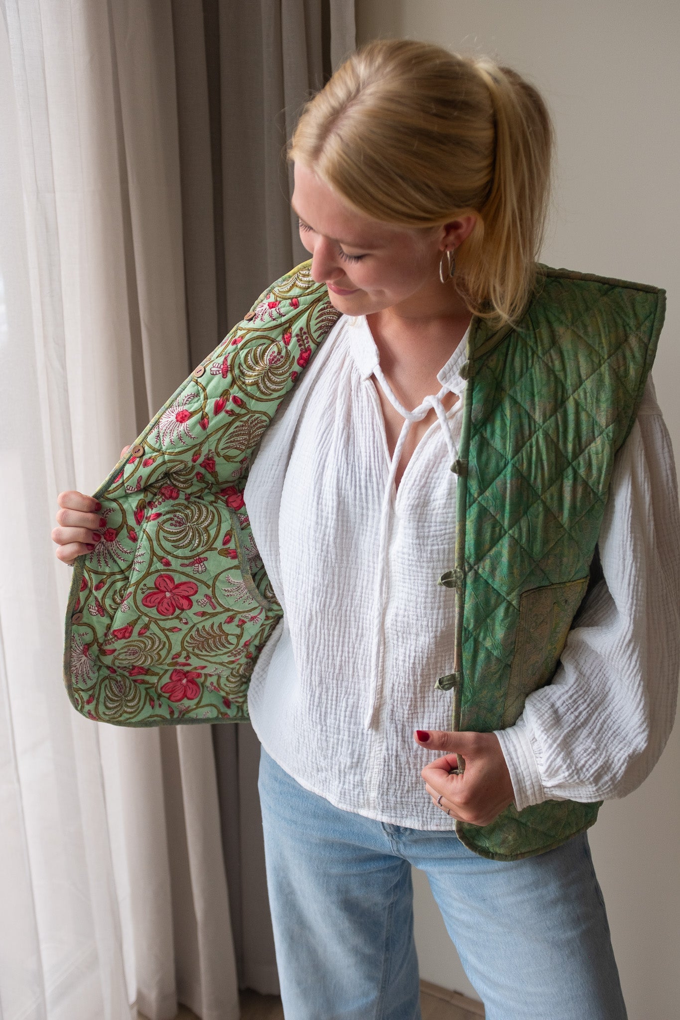 Silk gilet NO.14