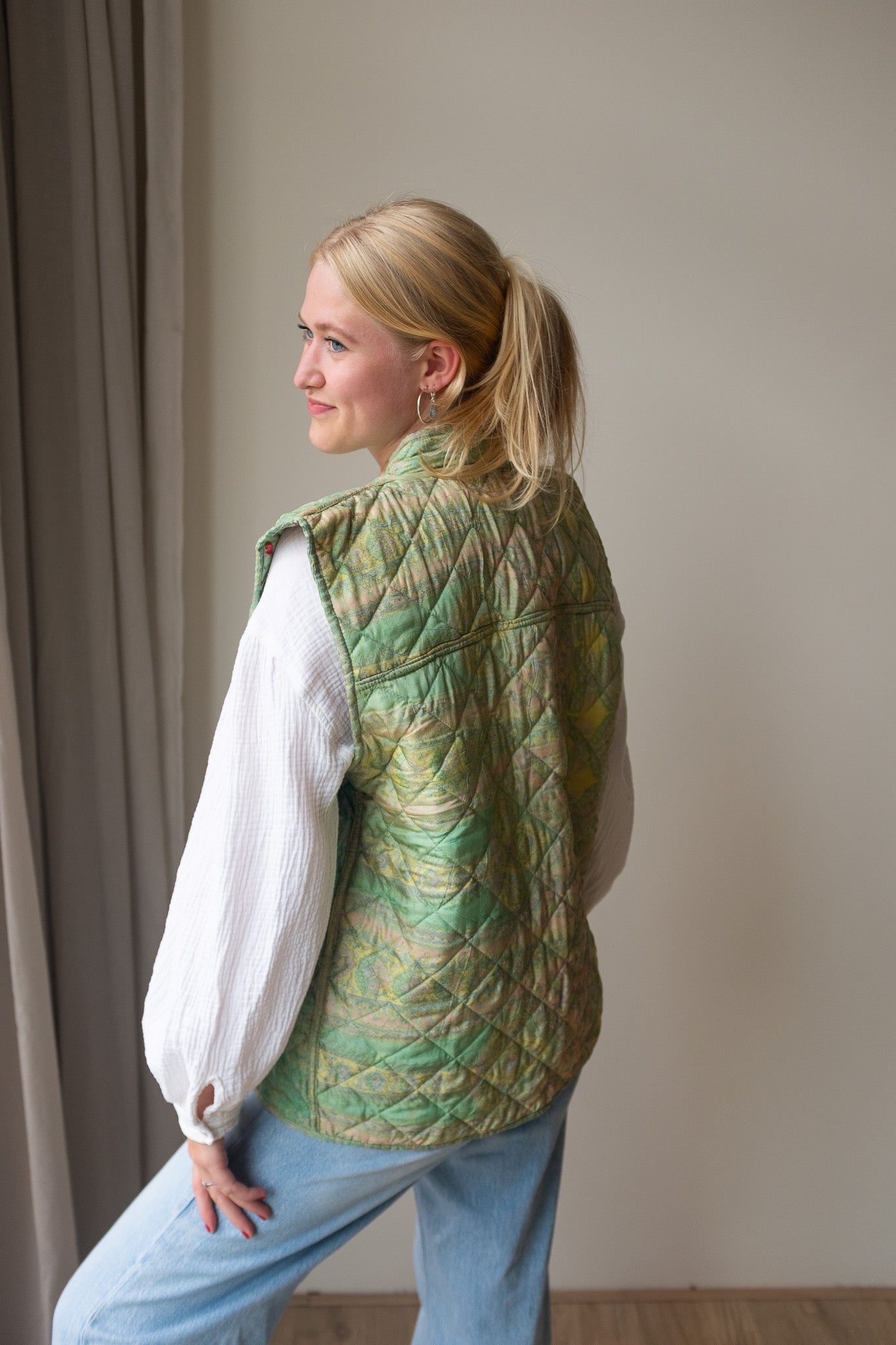 Silk gilet NO.14
