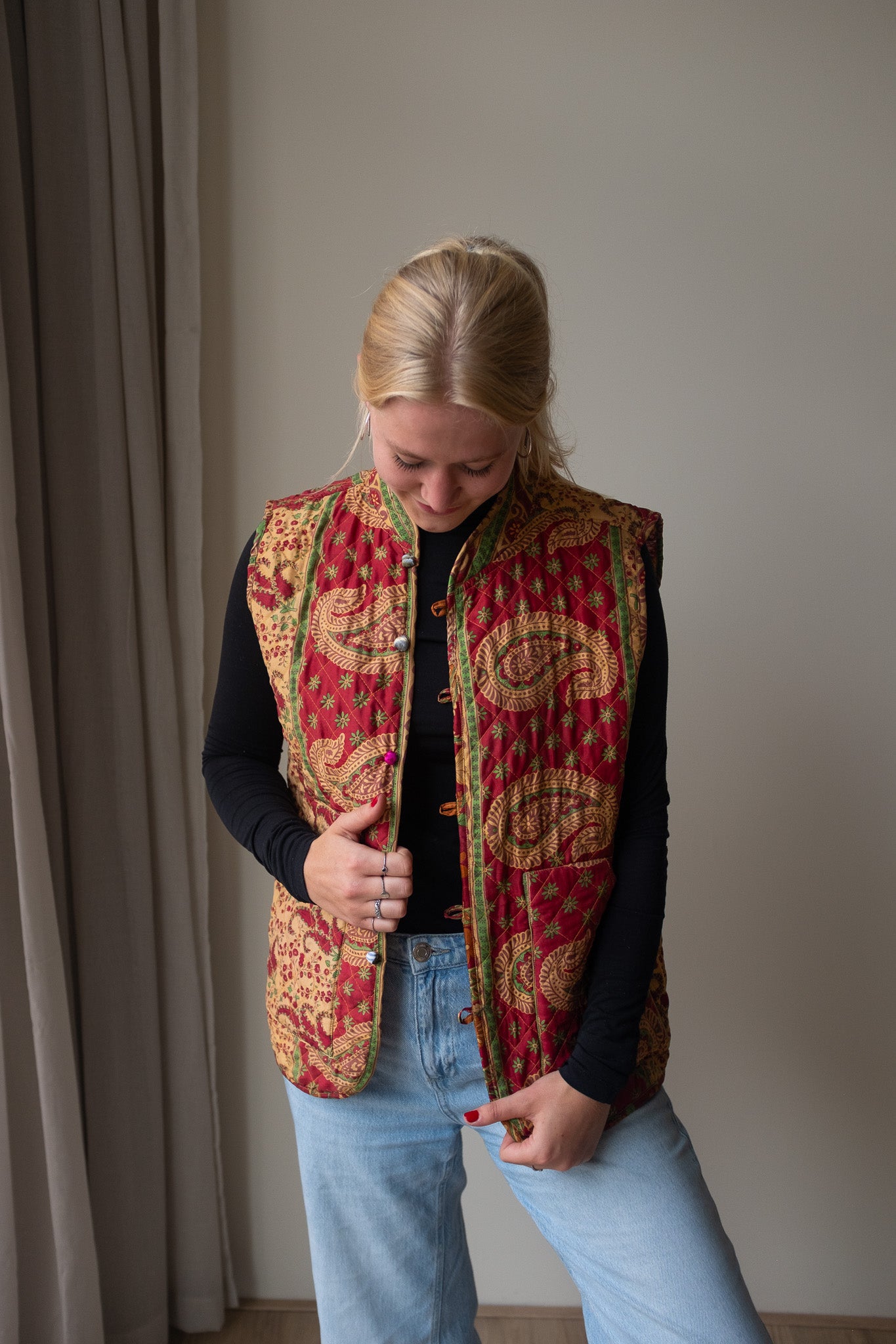 Silk gilet NO.18