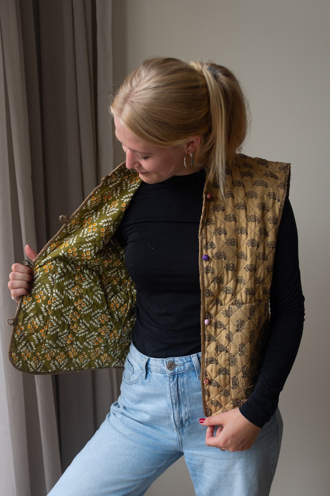 Silk gilet NO.19
