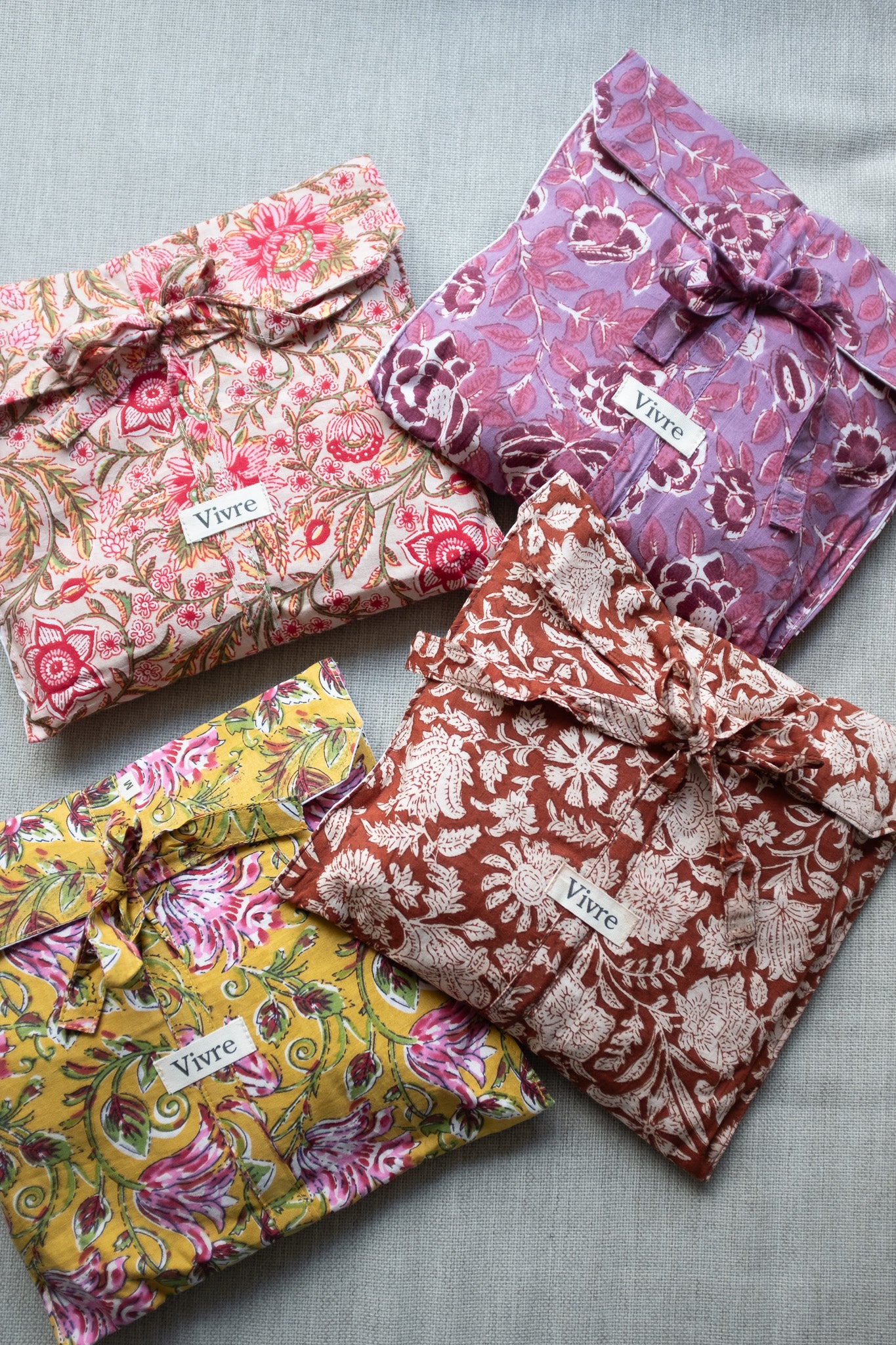 Pyjama NO.13 | Handgemaakte katoenen pyjama | blockprint | Inclusief gratis slaapmasker