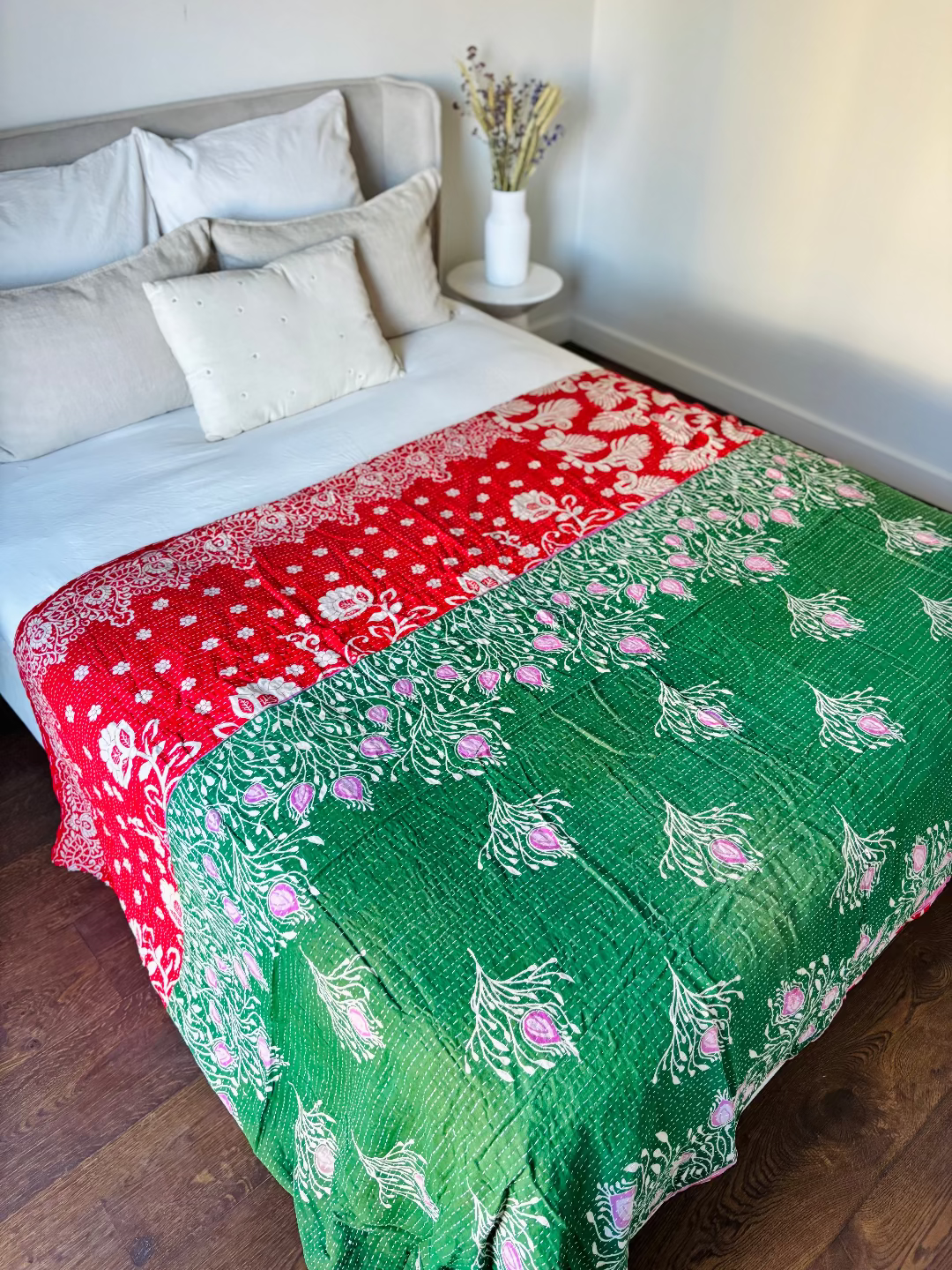 Reversible kantha deken NO.14