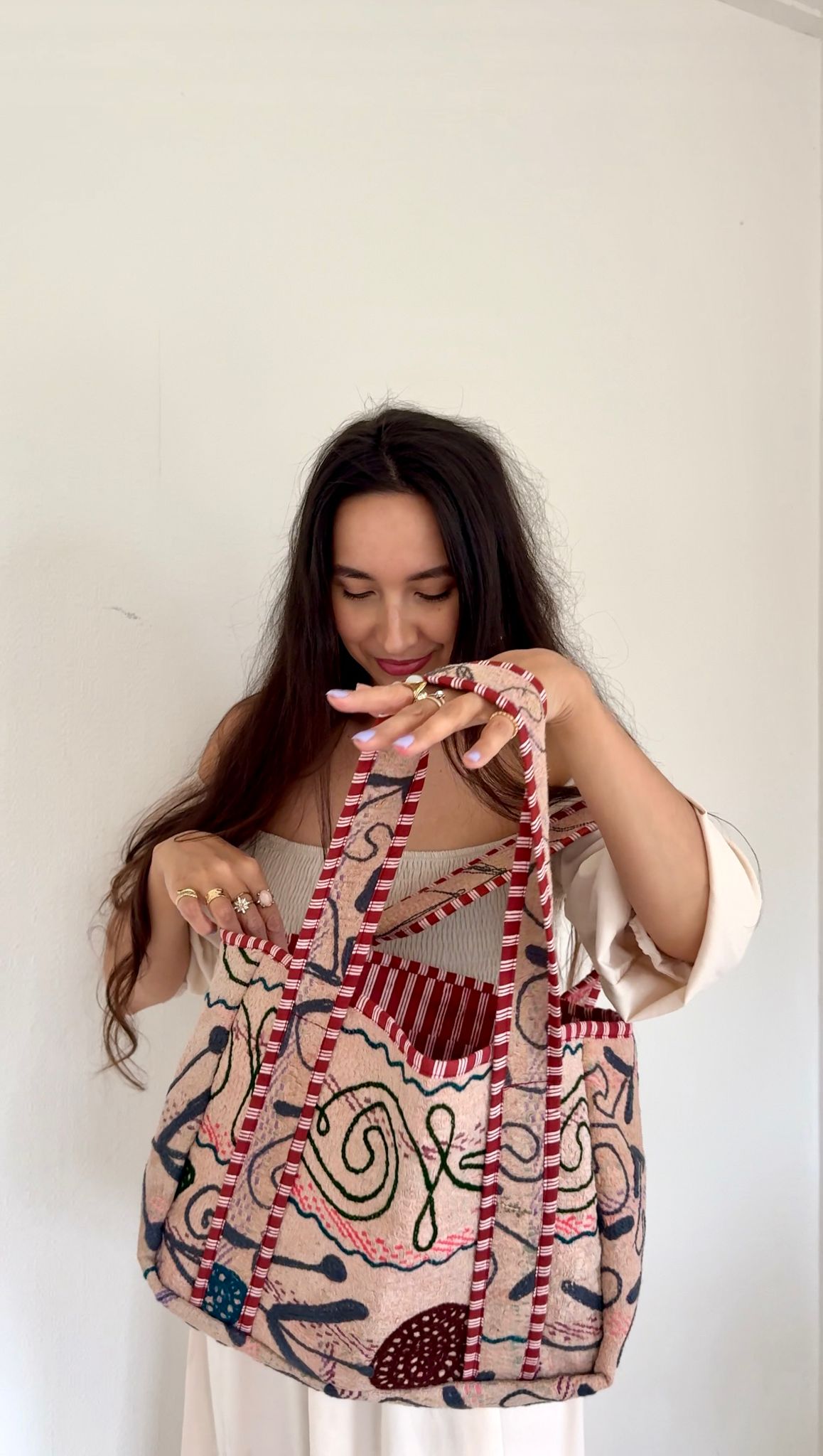 Suzani midi-bag NO.6