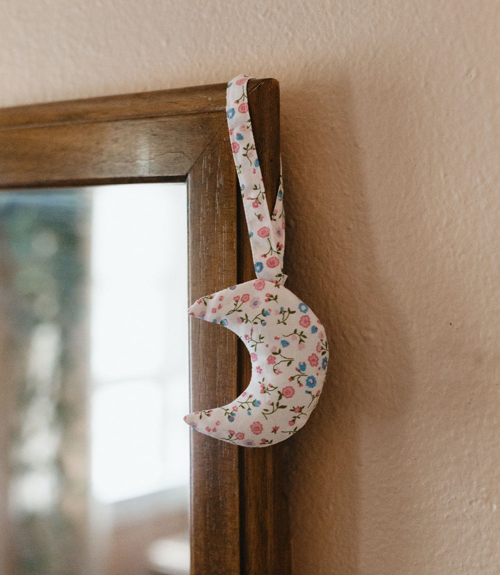 Moon sachet | Blockprint kerst ornament NO.4