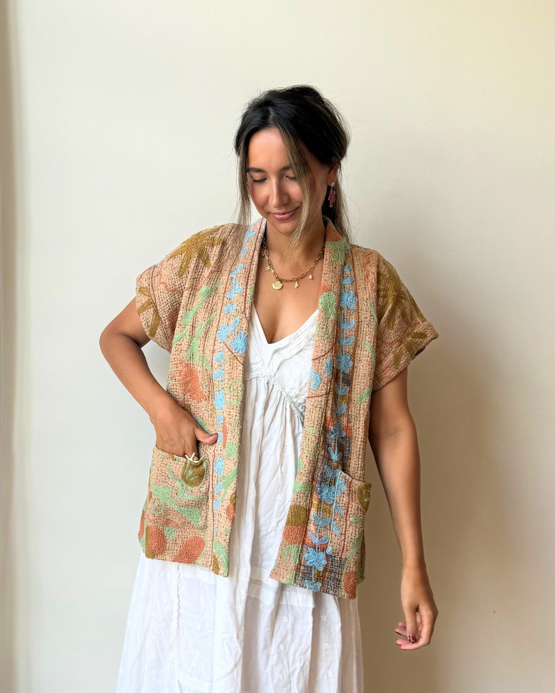 Suzani gilet NO.11