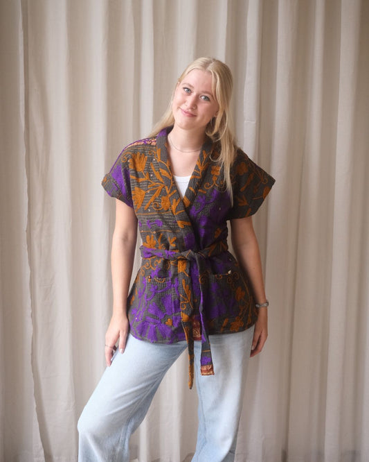 Suzani gilet kimono NO.6