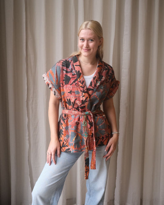Suzani gilet kimono NO.9