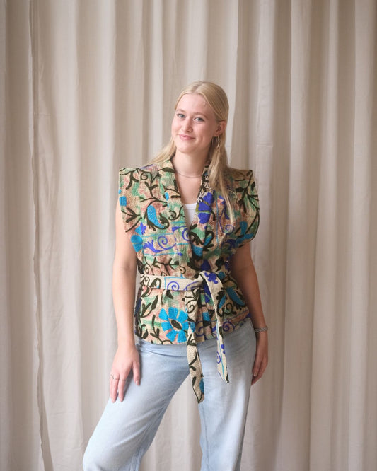 Suzani gilet kimono NO.15