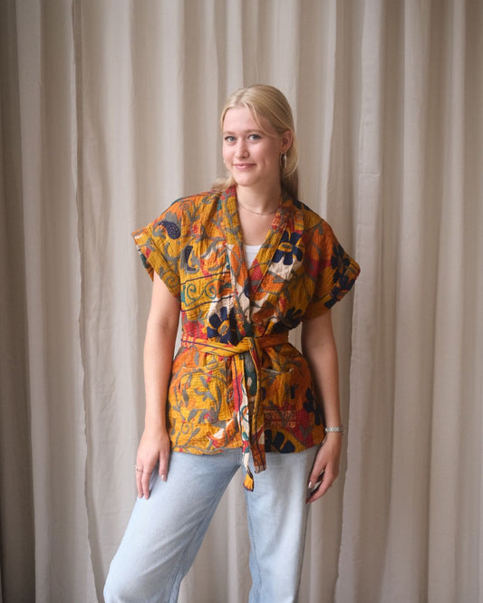 Suzani gilet kimono NO.12