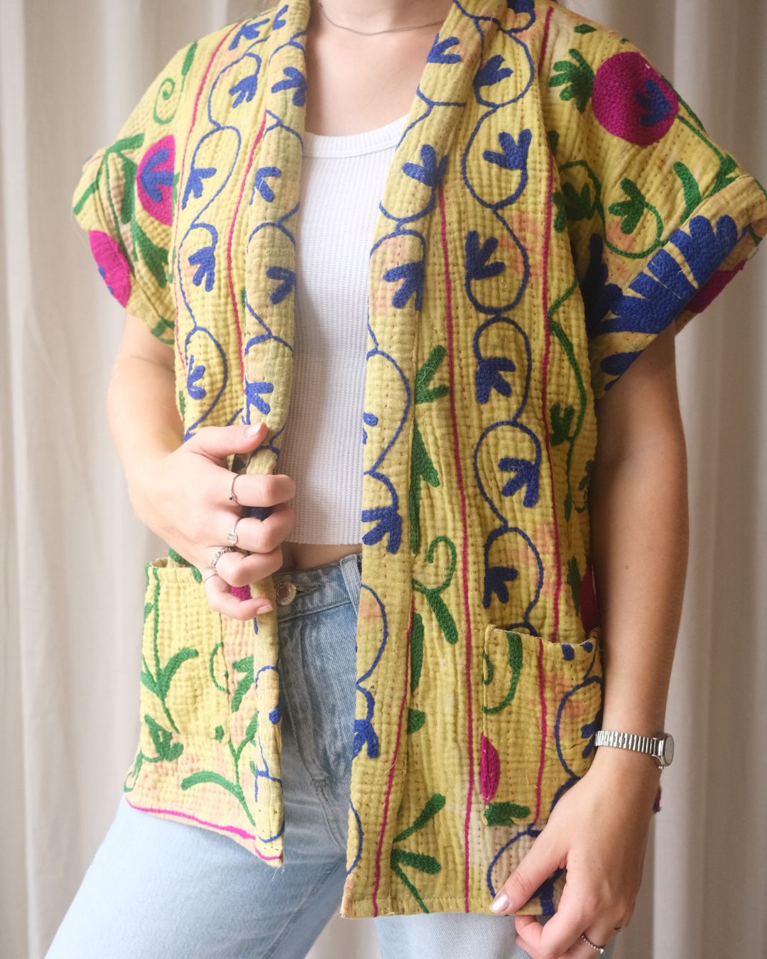 Suzani gilet NO.4