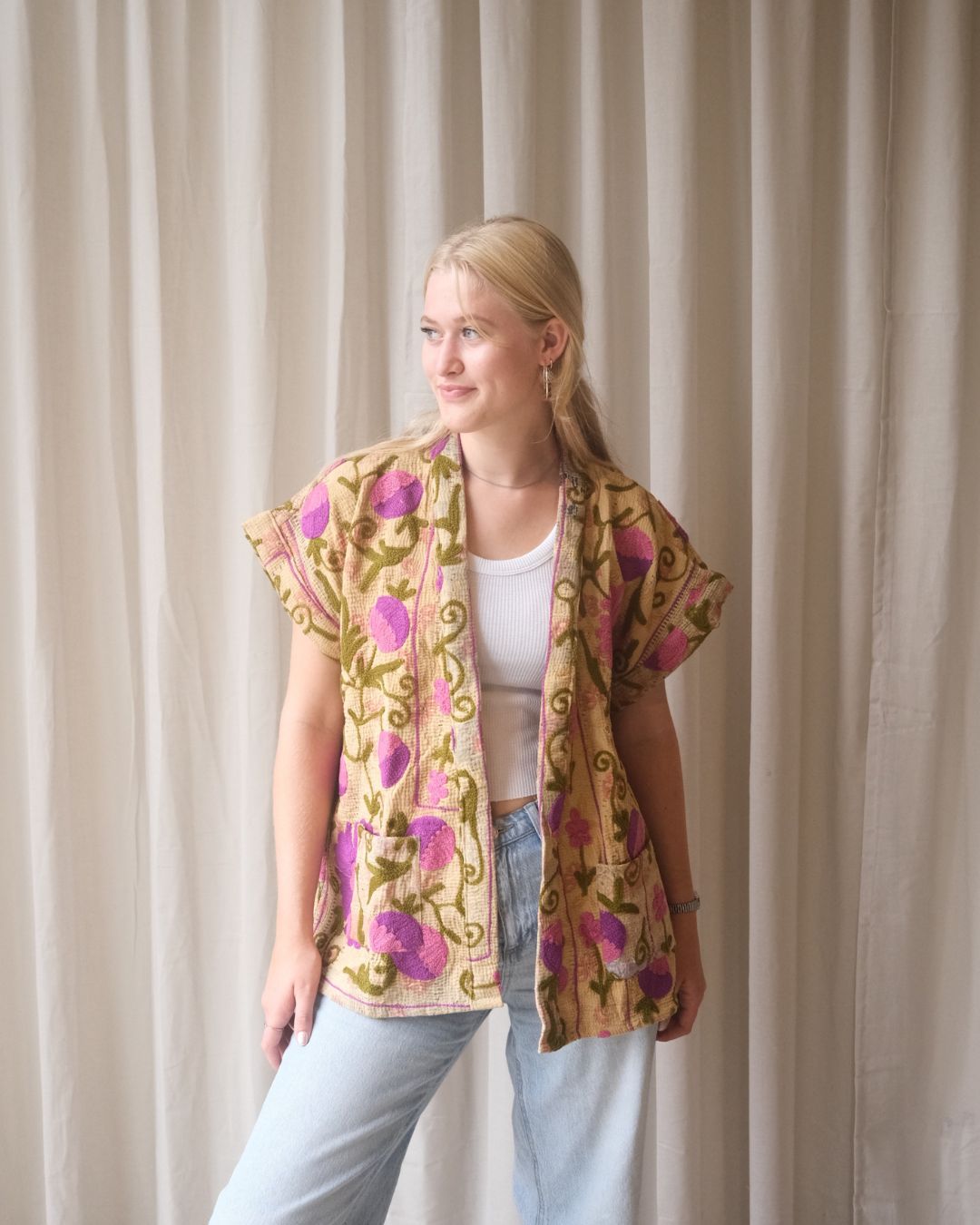 Suzani gilet NO.6