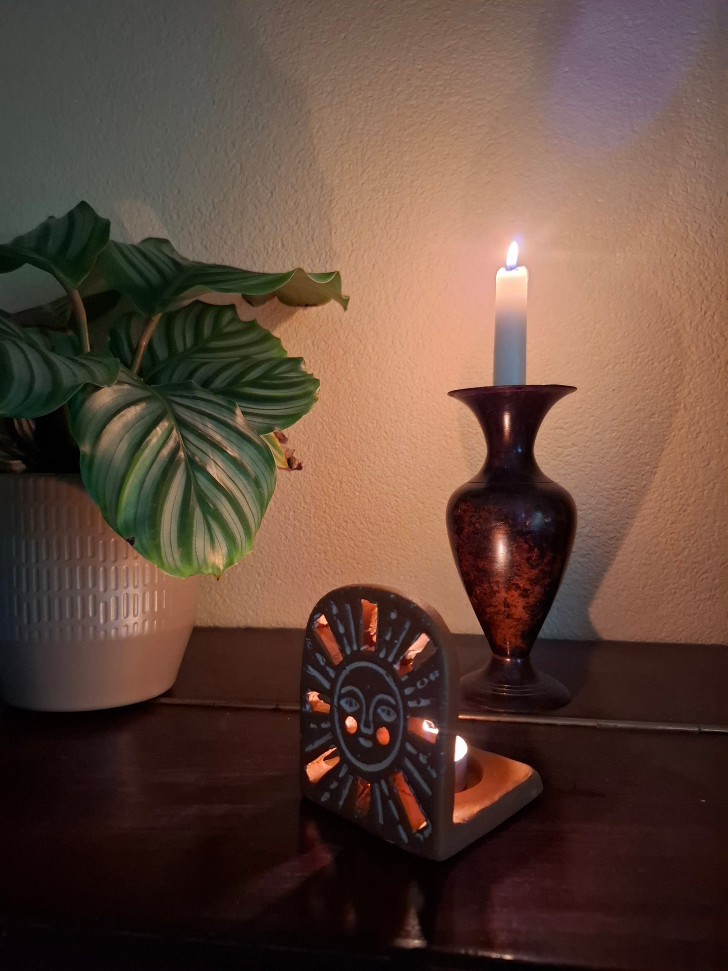 Kaarshouder Sunrise - Terracotta