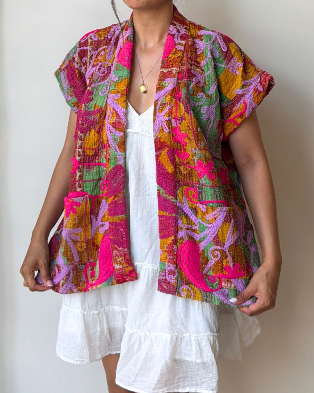 Suzani gilet NO.13