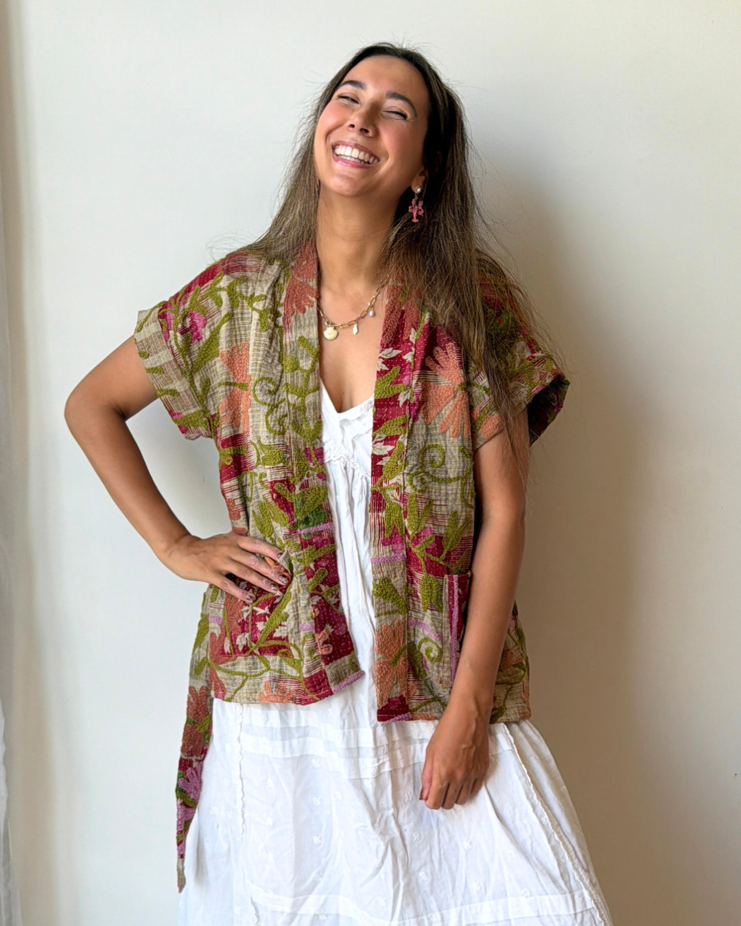 Suzani gilet NO.14