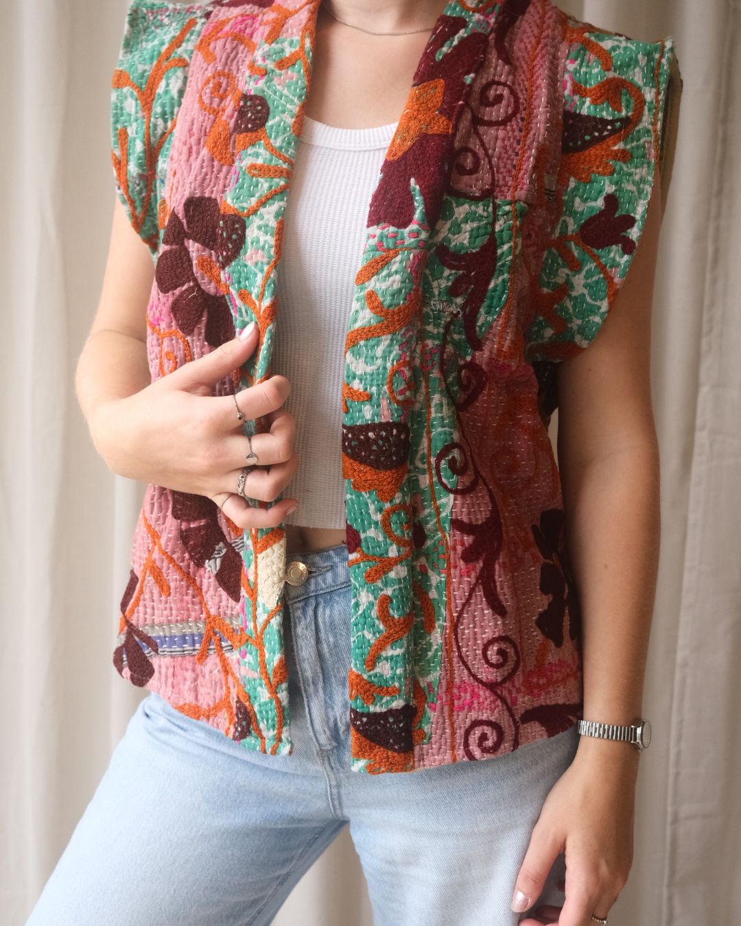 Suzani gilet NO.3