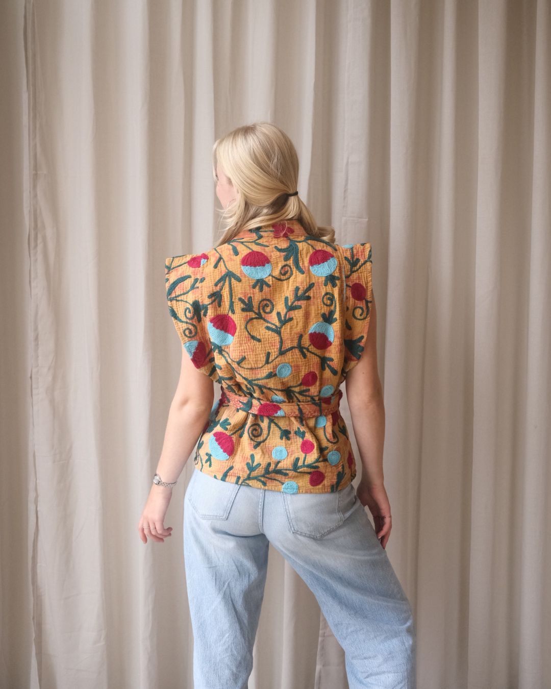 Suzani gilet kimono NO.19