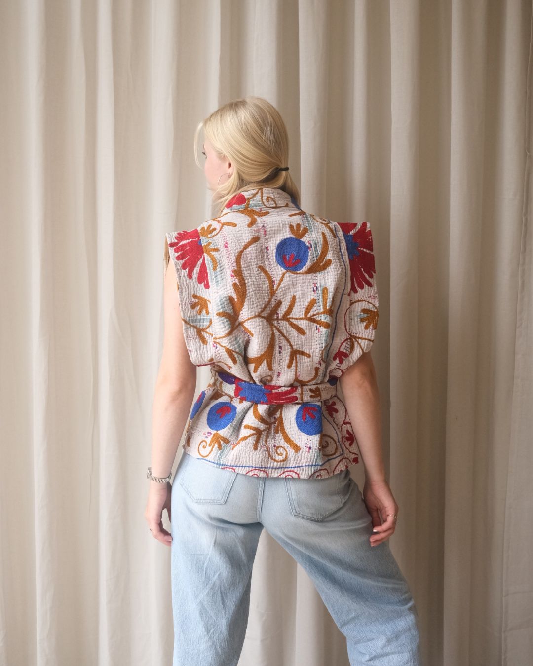 Suzani gilet kimono NO.25