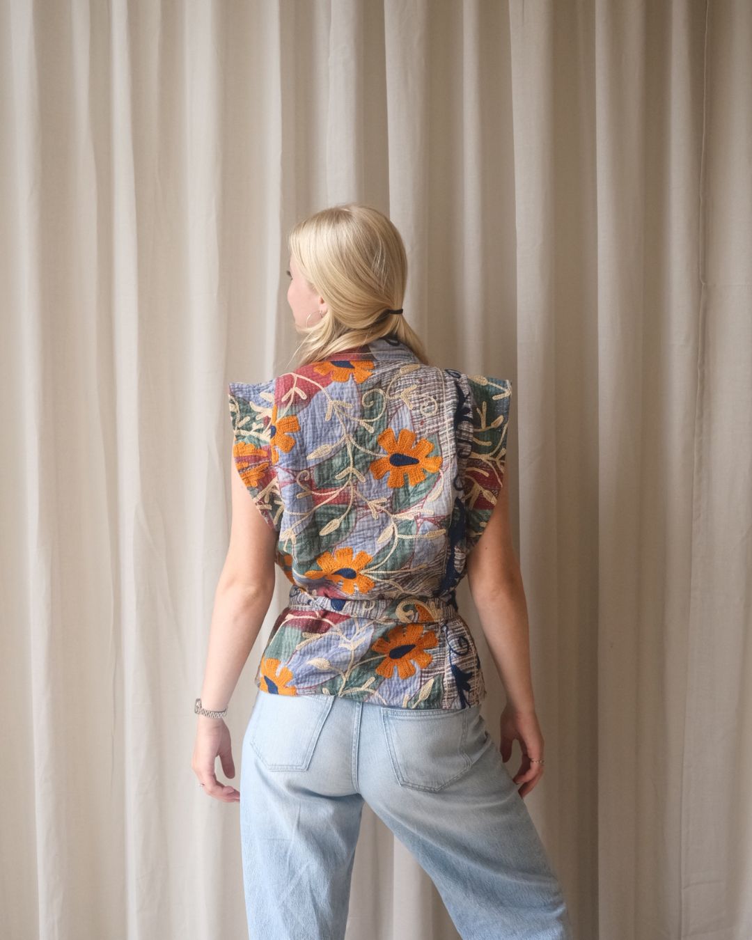 Suzani gilet kimono NO.28