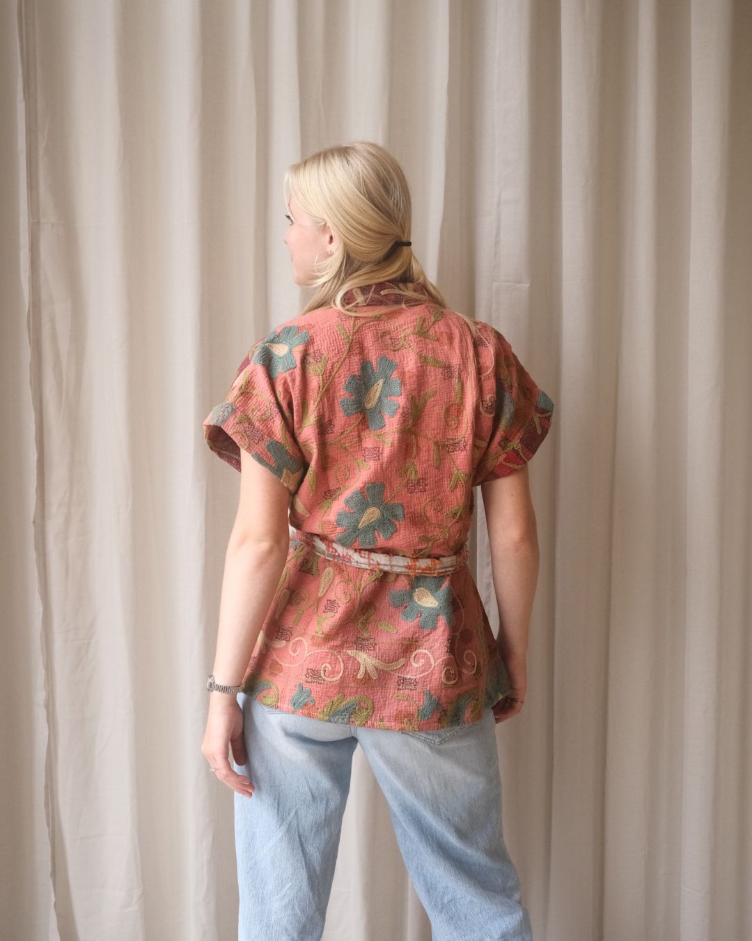 Suzani gilet kimono NO.18