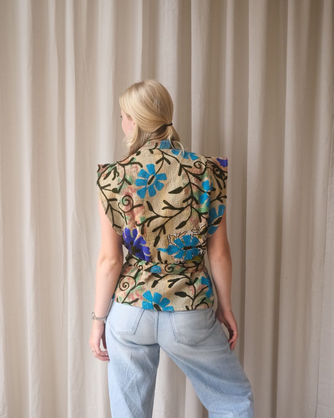 Suzani gilet kimono NO.23