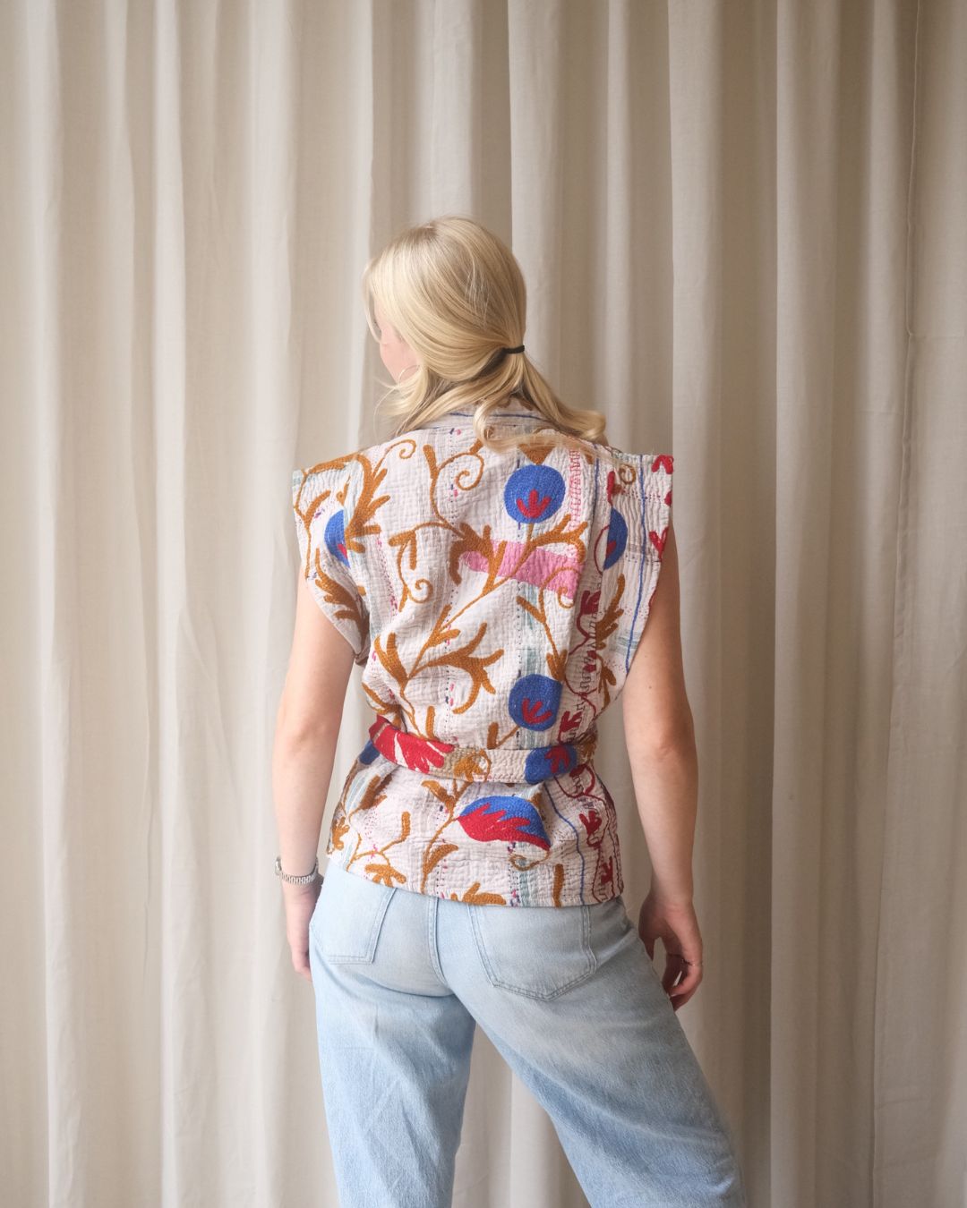 Suzani gilet kimono NO.26