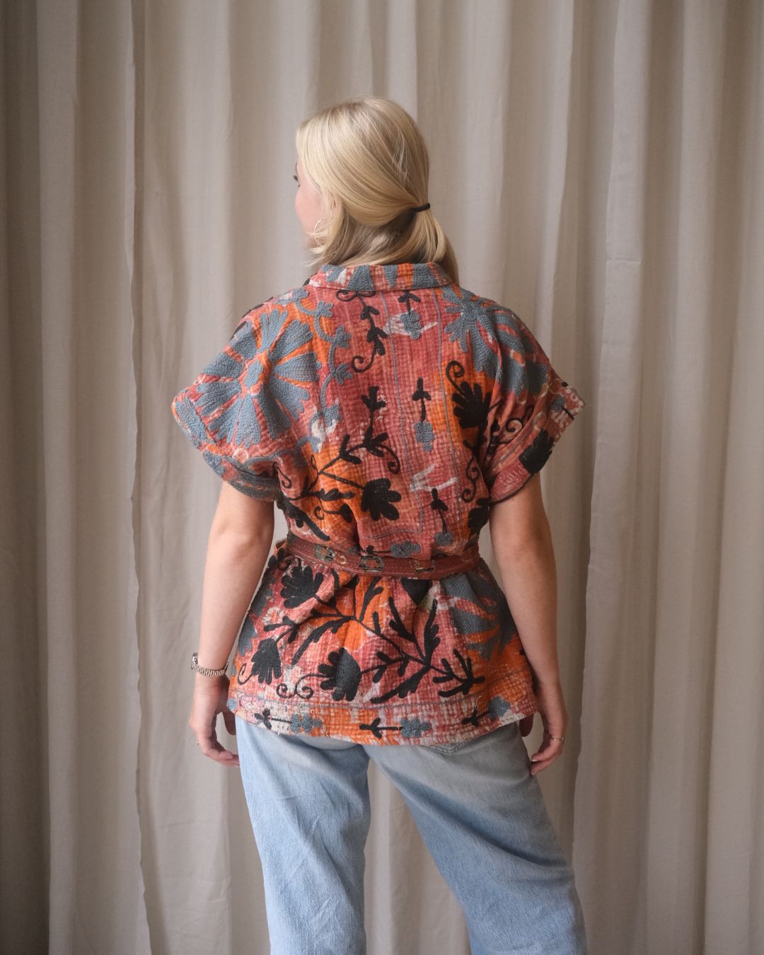 Suzani gilet kimono NO.9