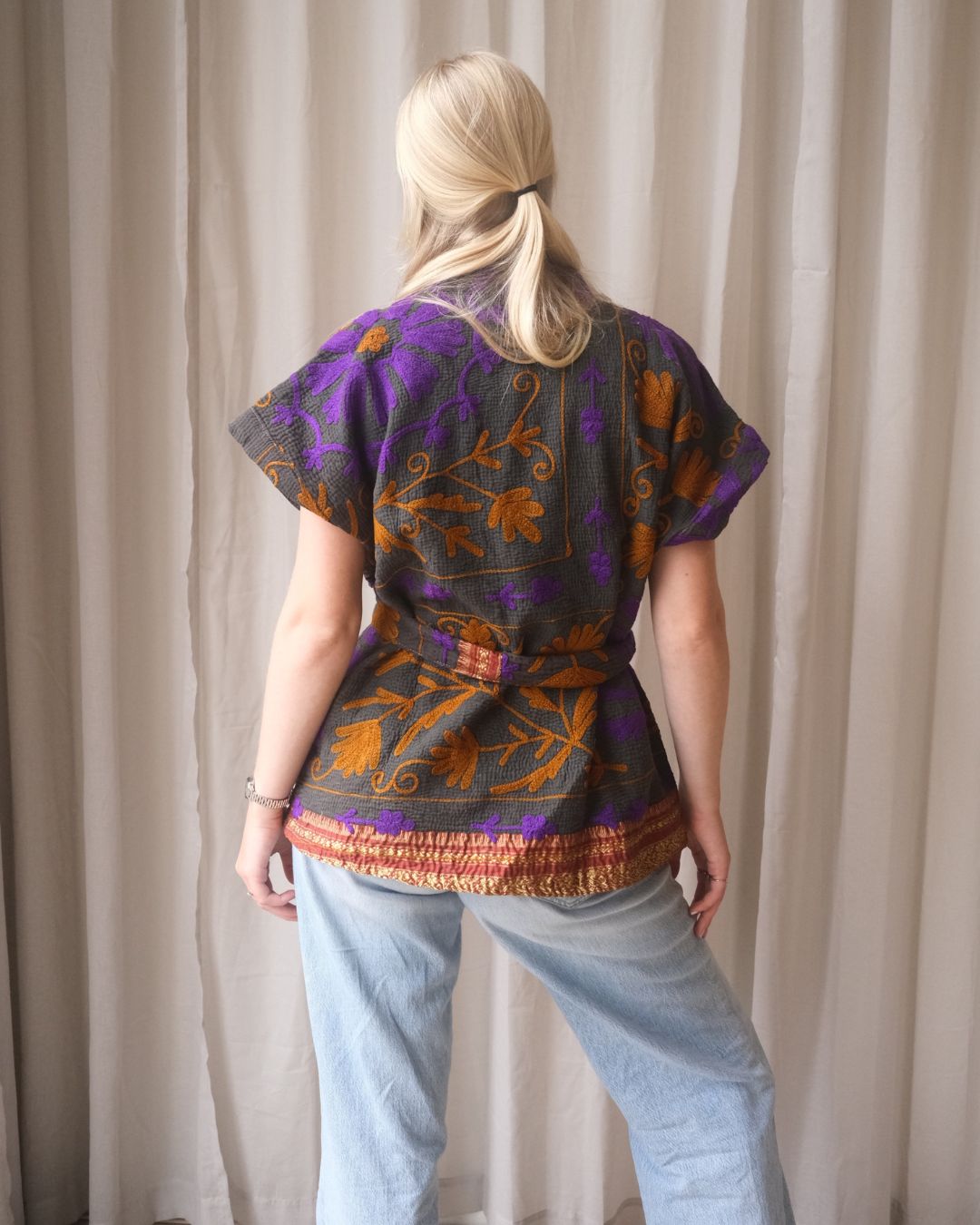 Suzani gilet kimono NO.6
