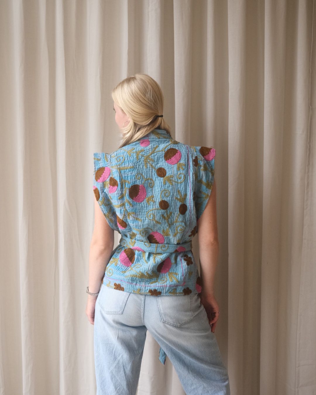 Suzani gilet kimono NO.29