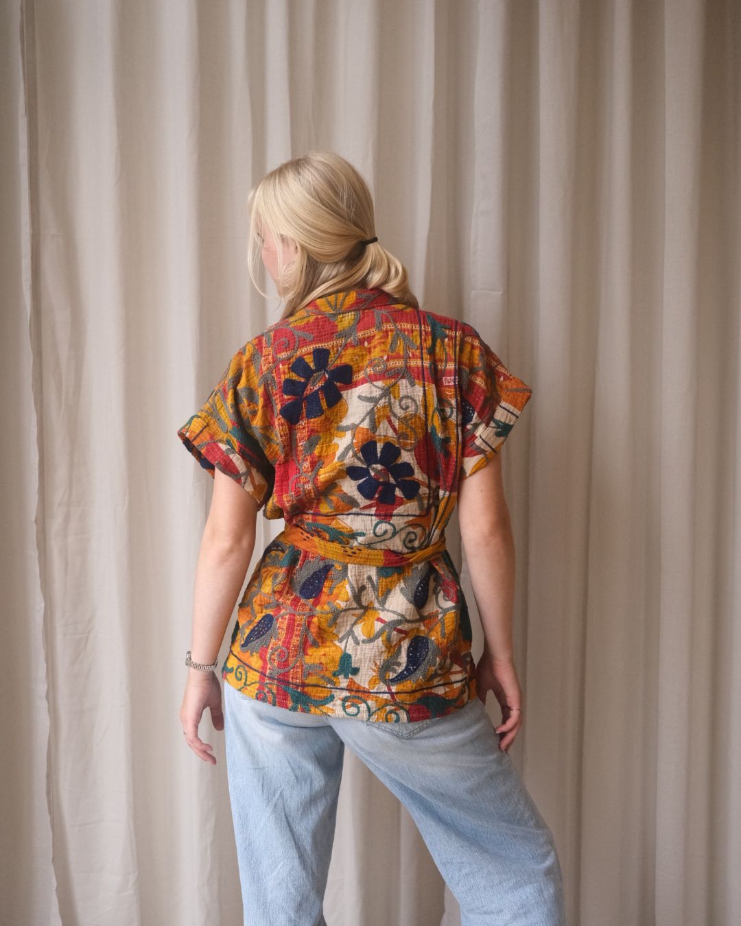 Suzani gilet kimono NO.12
