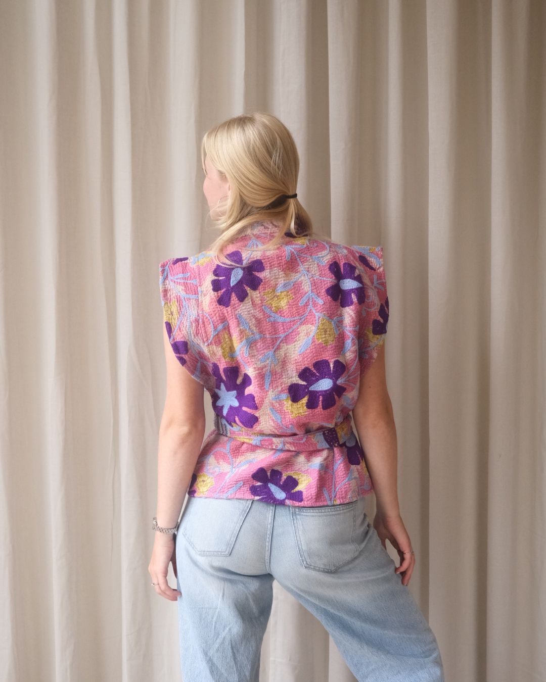 Suzani gilet kimono NO.22