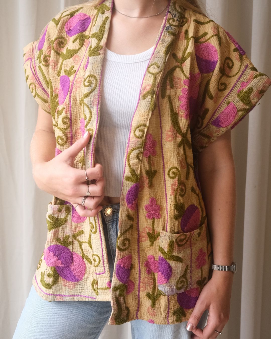 Suzani gilet NO.6