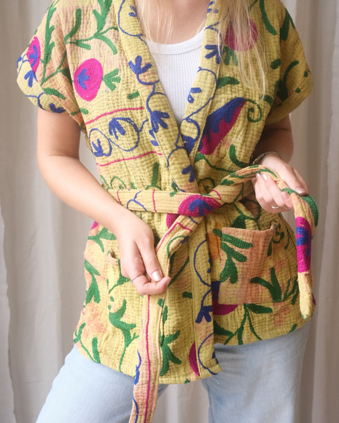 Suzani gilet kimono NO.5
