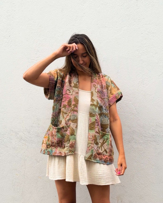 Suzani gilet NO.1