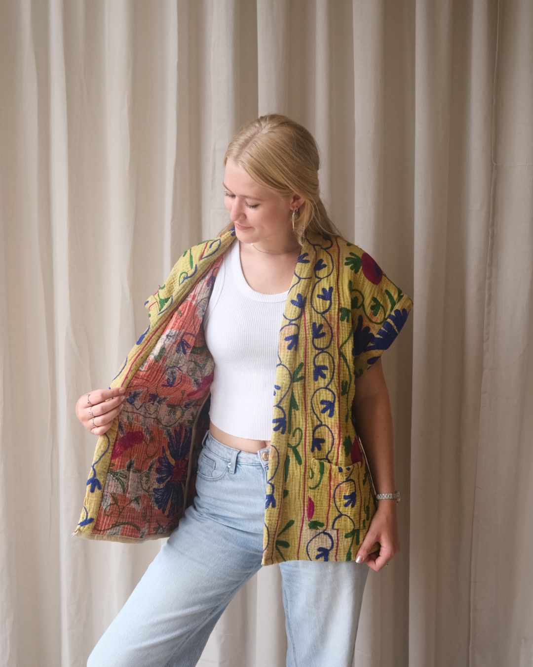 Suzani gilet NO.4
