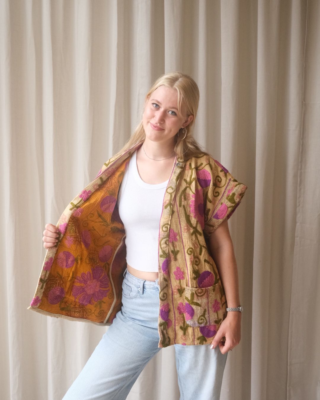 Suzani gilet NO.6