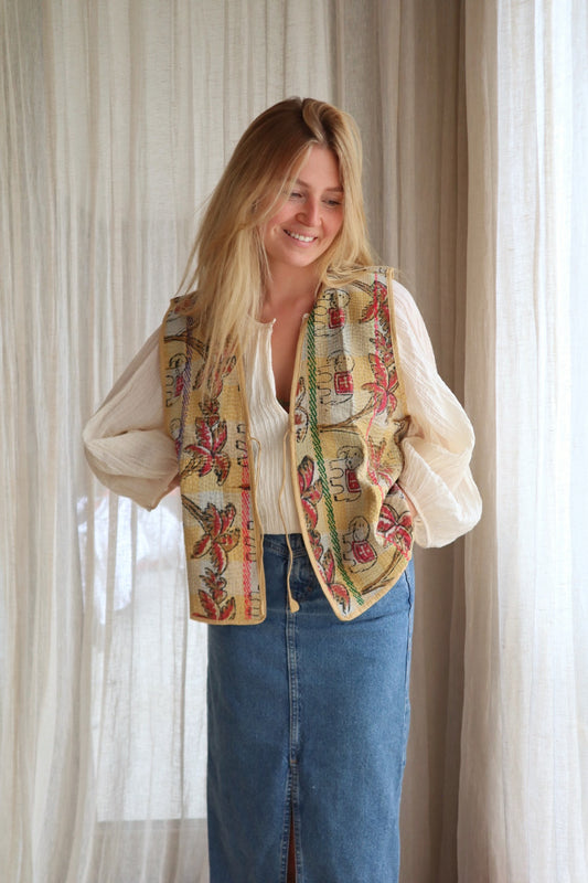 Kantha gilet NO.9