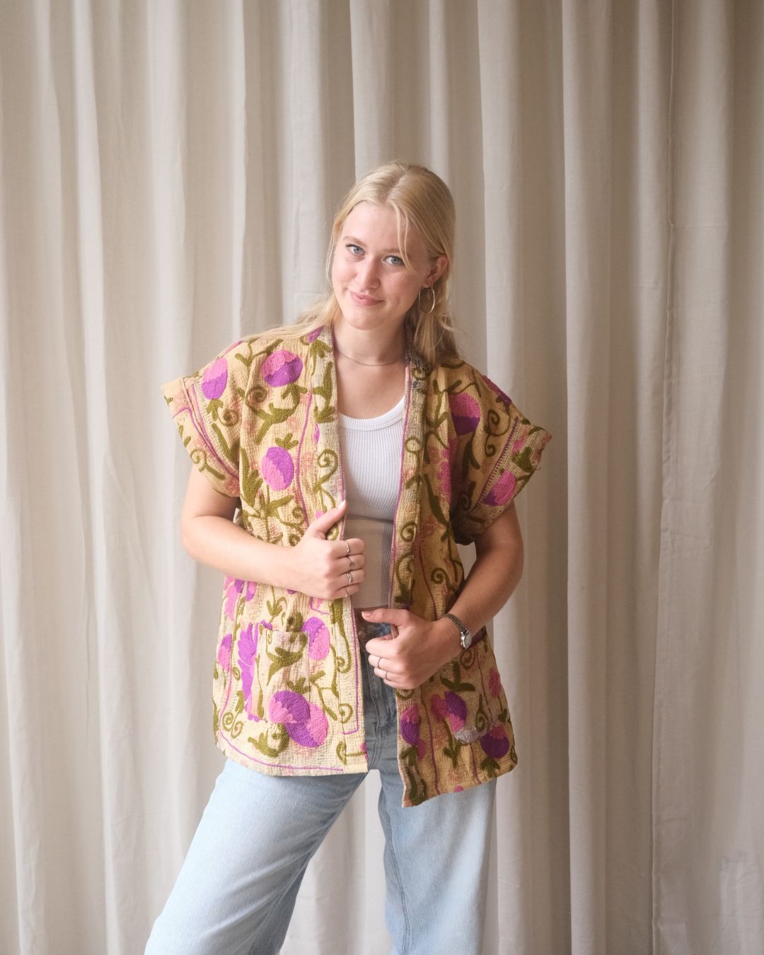 Suzani gilet NO.6