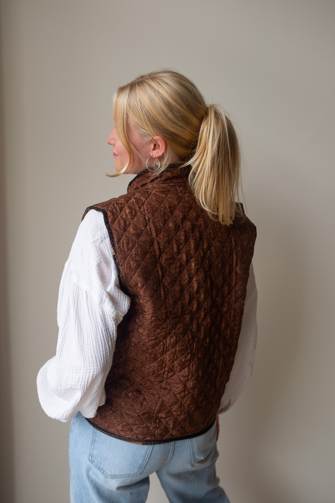 Silk gilet NO.10