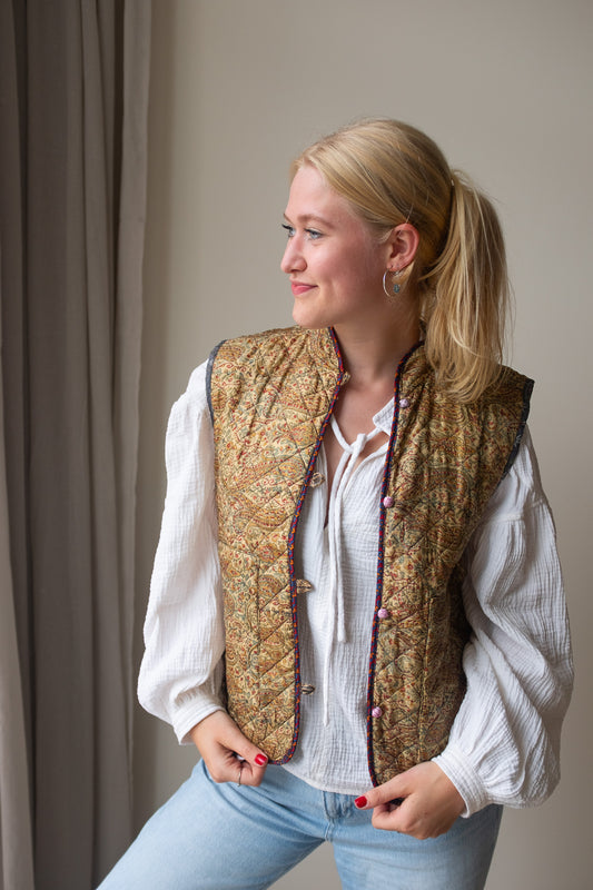 Silk gilet NO.11