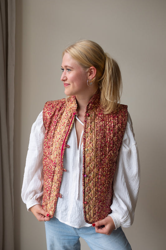 Silk gilet NO.12